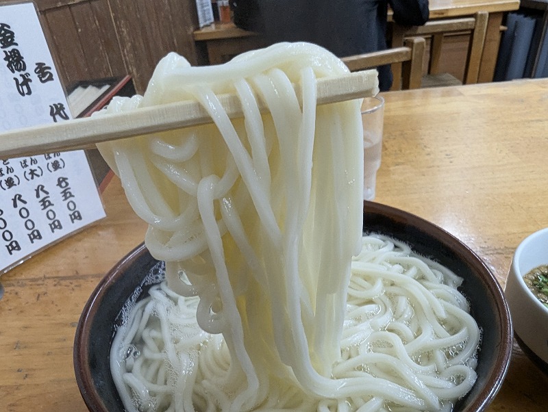 宮崎市中央通の戸隠本店で食べた釜揚げうどん3