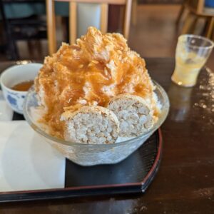 延岡市の風の菓子 虎彦で食べたかき氷「生キャラメル」