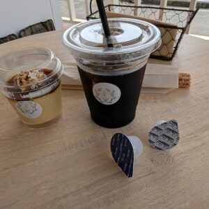 清武町のスイーツ畑ミモザで食べたプリンとコーヒー